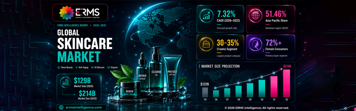 Global Skincare Market Size, Share & Forecast (2026–2032): Trends, Growth Drivers & Opportunities